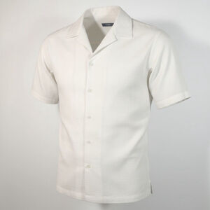 Men's ALFANI White Short Sleeve Soft Modal Casual Button Down Shirt M